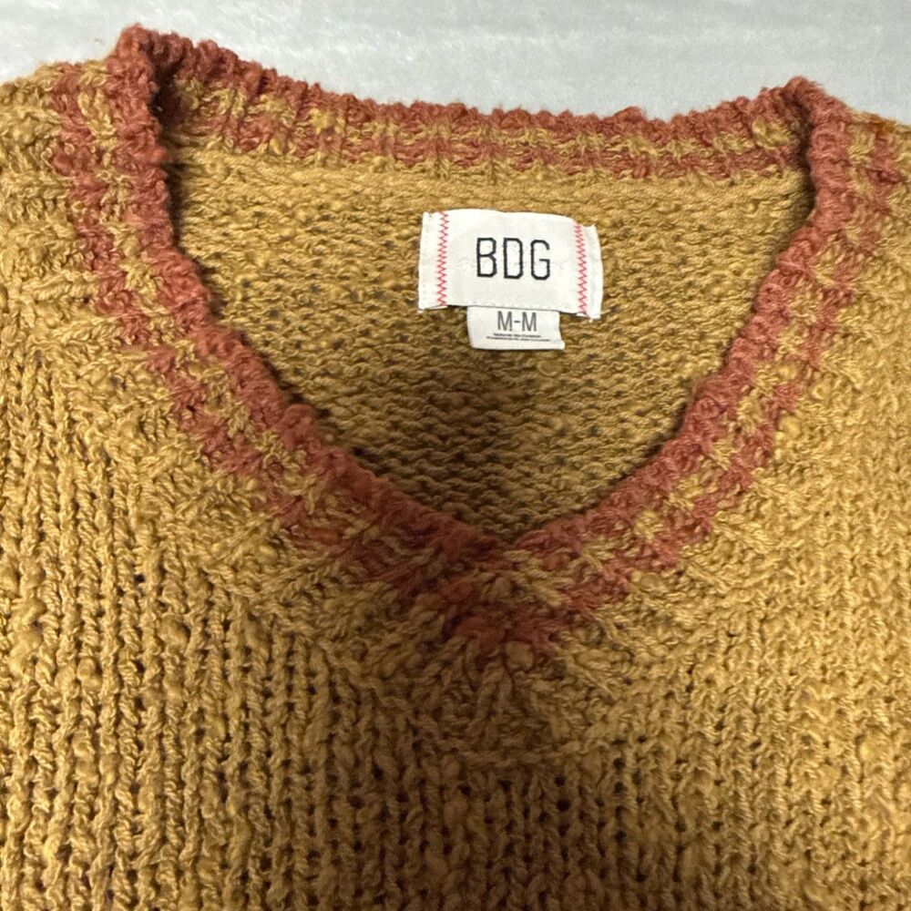 Urban Outfitters BDG Tan Oversized Bowling League Champion Sweater Women Medium - Picture 5 of 6